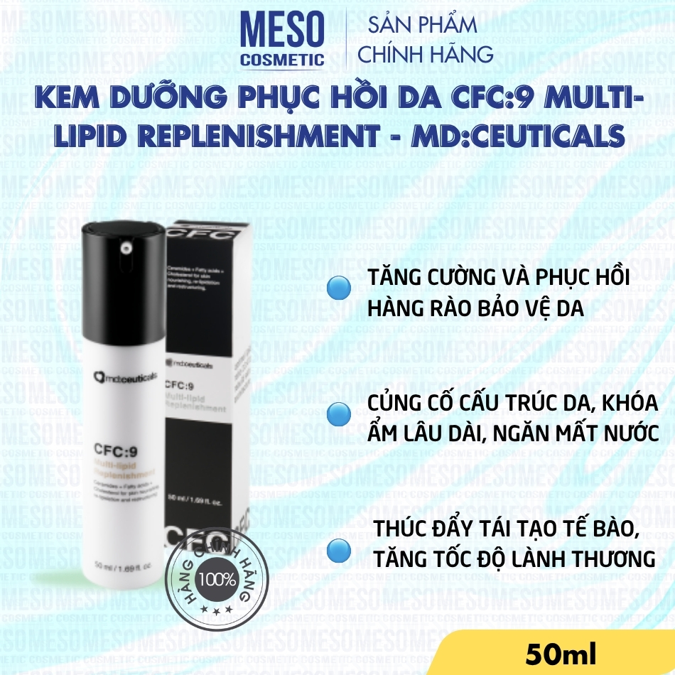 Kem Dưỡng Phục Hồi Da CFC:9 Multi-Lipid Replenishment - MD:Ceuticals